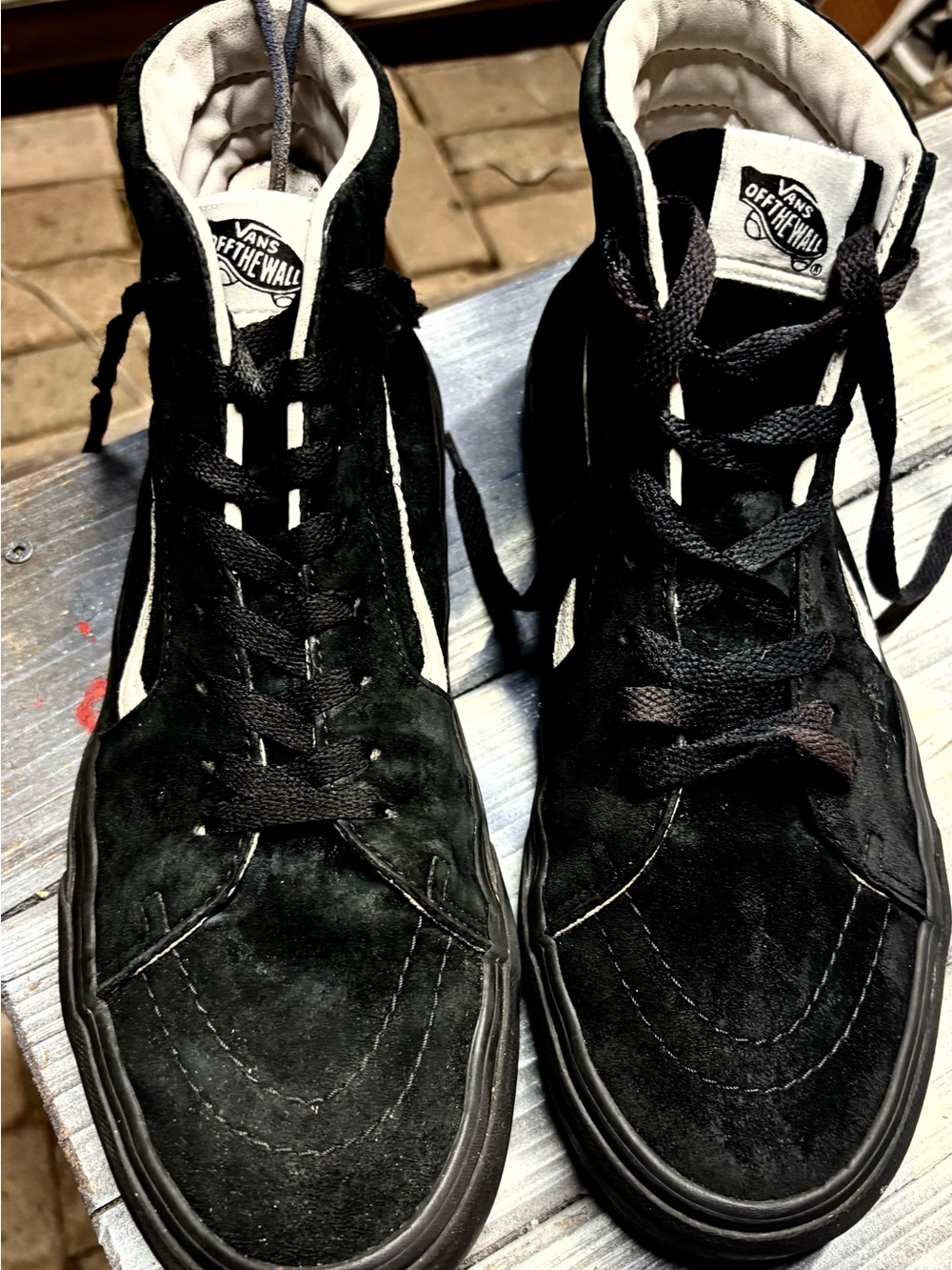 Vans Sk8-Hi MTE Black Suede Sneakers
#skateboarding M9 W10.5